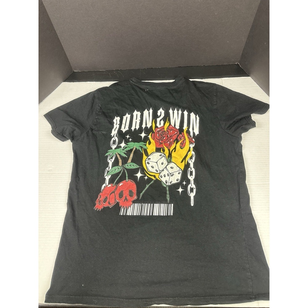 Taco Tuesday T Shirt Born To Win Size Large Double Sided - Picture 3 of 5